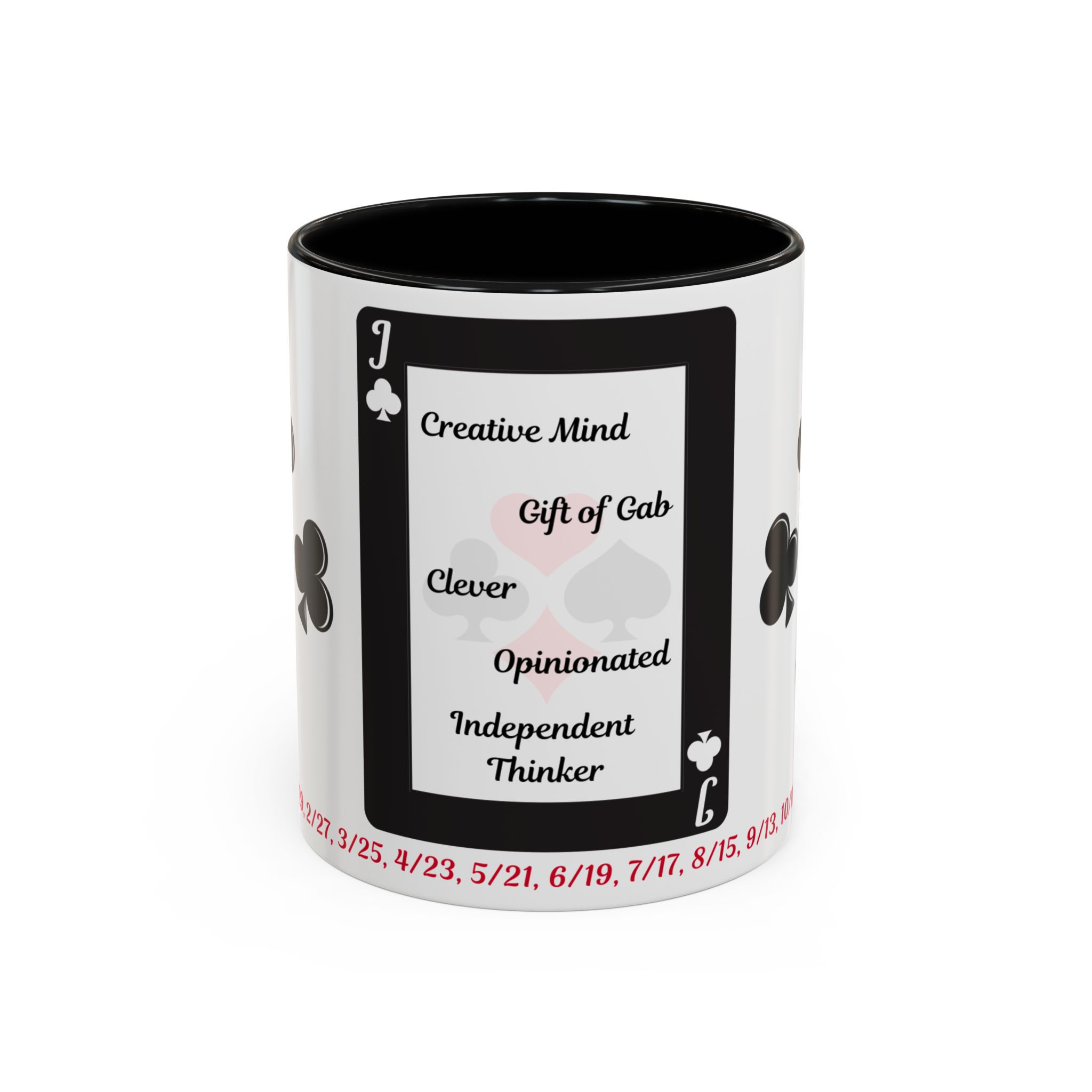 Coffee & Cards Coffee Mug (11, 15oz) Jack of Clubs