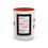 Thumbnail: Coffee & Cards Mug (11, 15oz) 4 of Hearts