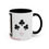 Thumbnail: Coffee & Cards Coffee Mug (11, 15oz) Ace of Clubs