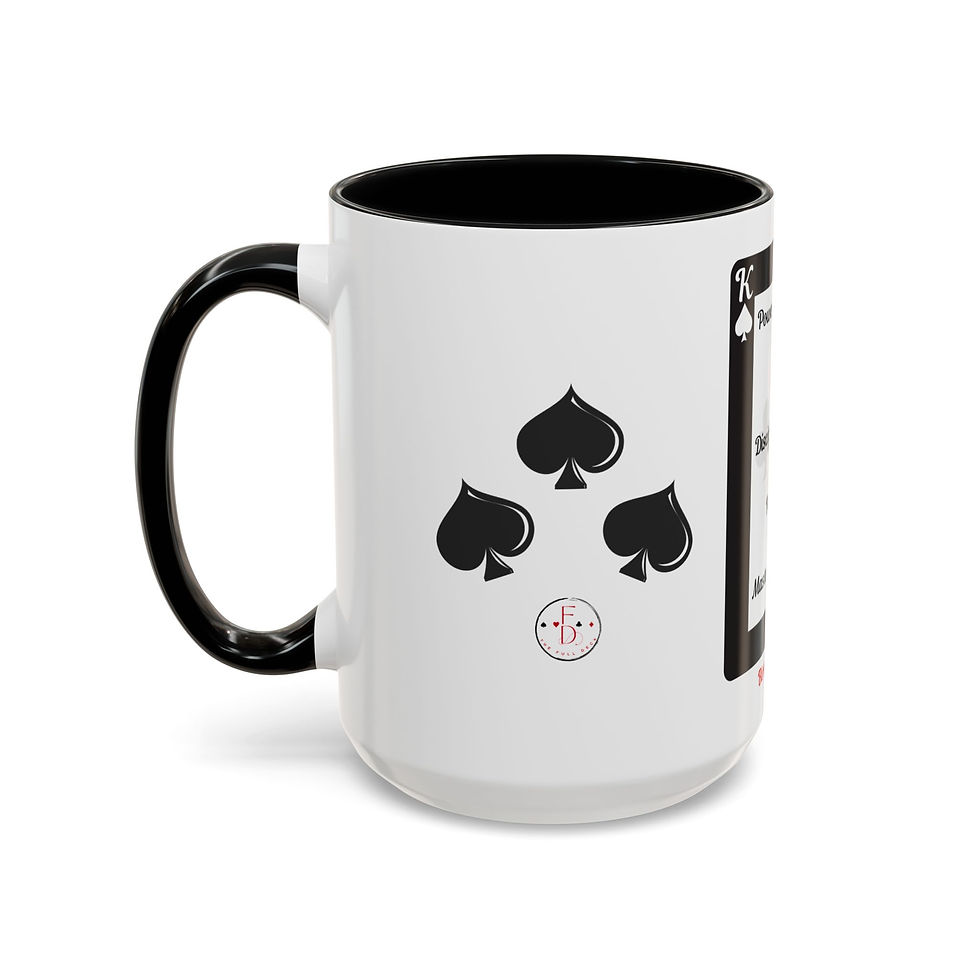 Thumbnail: Coffee & Cards Coffee Mug (11, 15oz) King of Spades