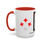 Thumbnail: Coffee & Cards Coffee Mug (11, 15oz) Queen of Diamonds