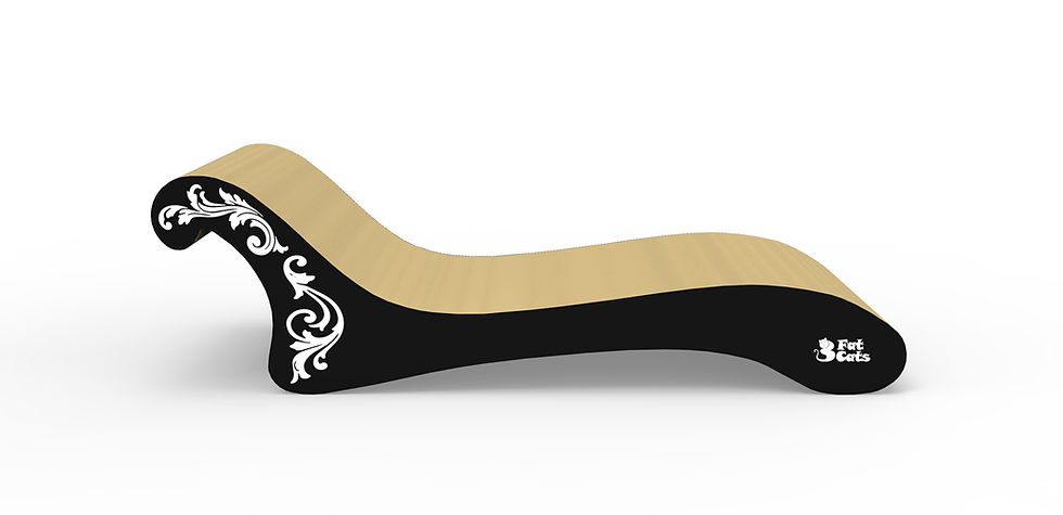 The Aristocat Lounger cat scratch furniture by 3 Fat Cats