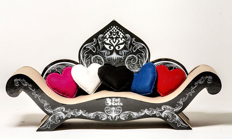 Thumbnail: ADELPHI CATNIP PILLOW - BLACK/GOLD