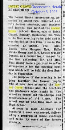 Greencastle Herald 3 Oct 1923