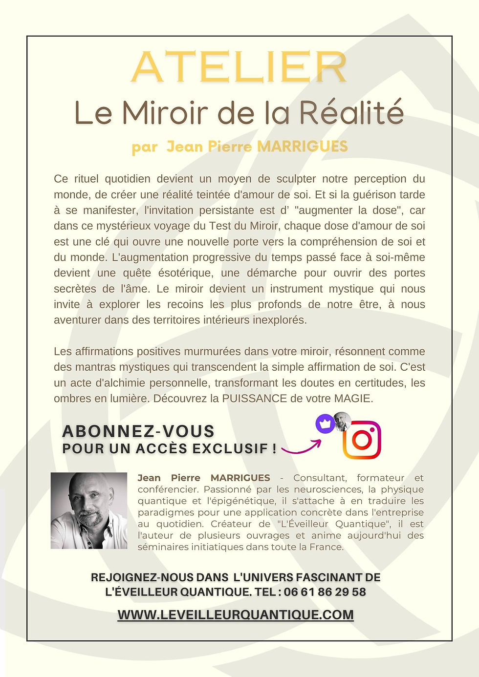 Miniature : Le Miroir de la Réalité - Atelier