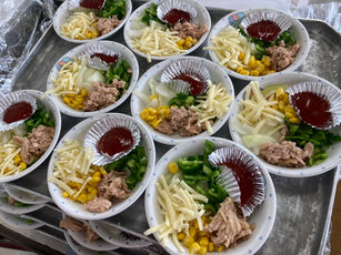 りす組　じゃがいもピザ作り🍕