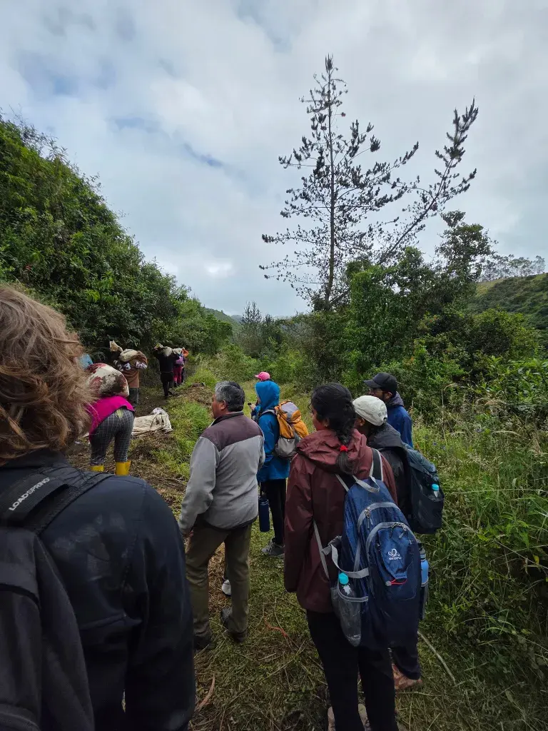 Hiking to catchment