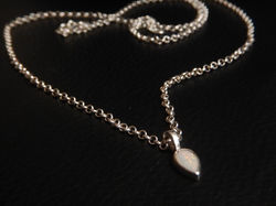 Sterling Silver Opal Necklace