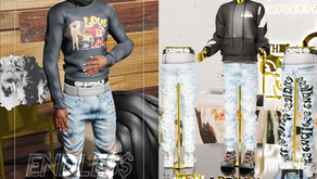 ENDLES$$ DRIP - V LONE X ENDLESS JEANS - AM