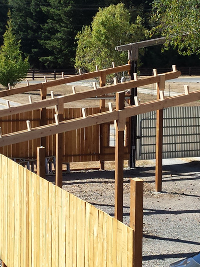 Here are the girder trusses.