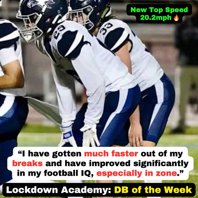 Lockdown Academy Defensive Back of the week 3