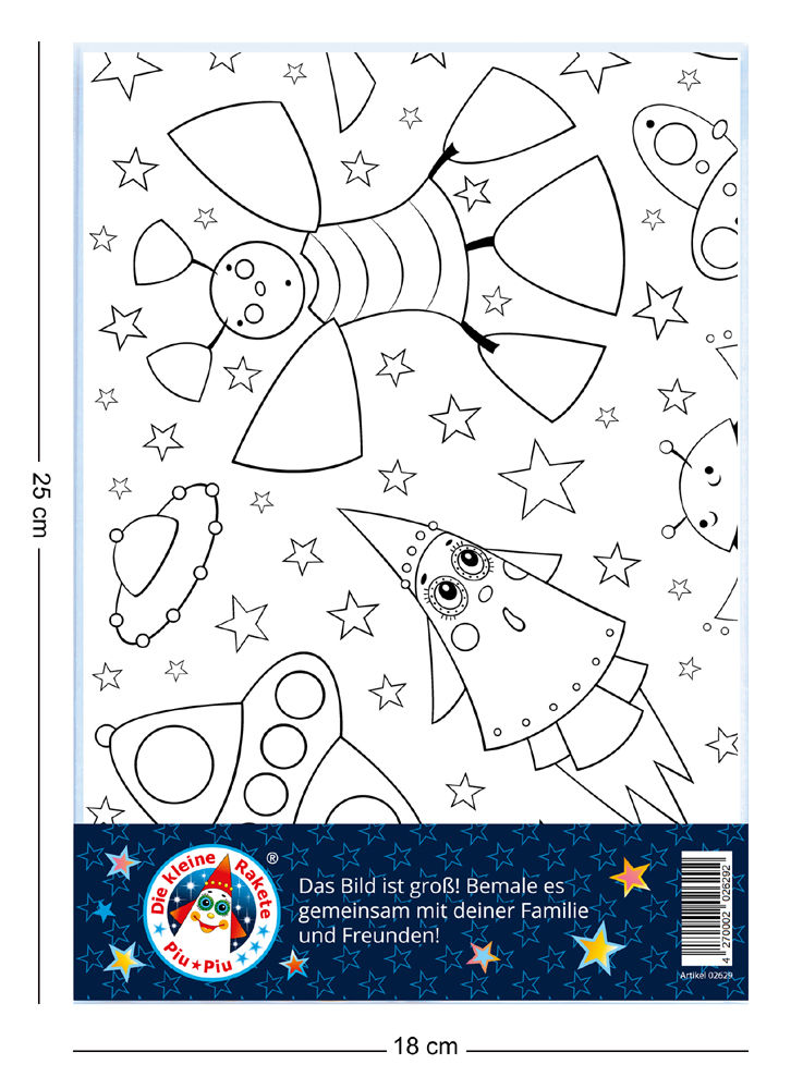 Ausmalbild Kosmos