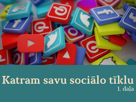 Katram savu sociālo tīklu (1.daļa)