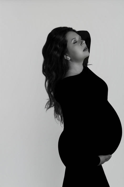 Studio maternity session in Charlotte, NC