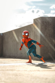 Spiderman character kids photoshoot in Roanoke, VA