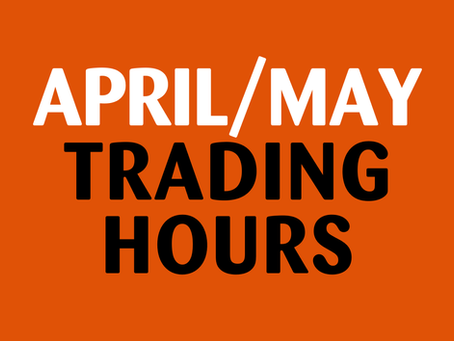 APRIL/MAY PUBLIC HOLIDAY TRADING HOURS