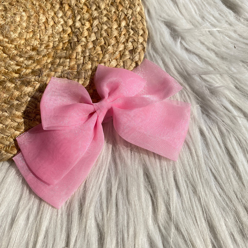 Thumbnail: Organza sailor bowclips 