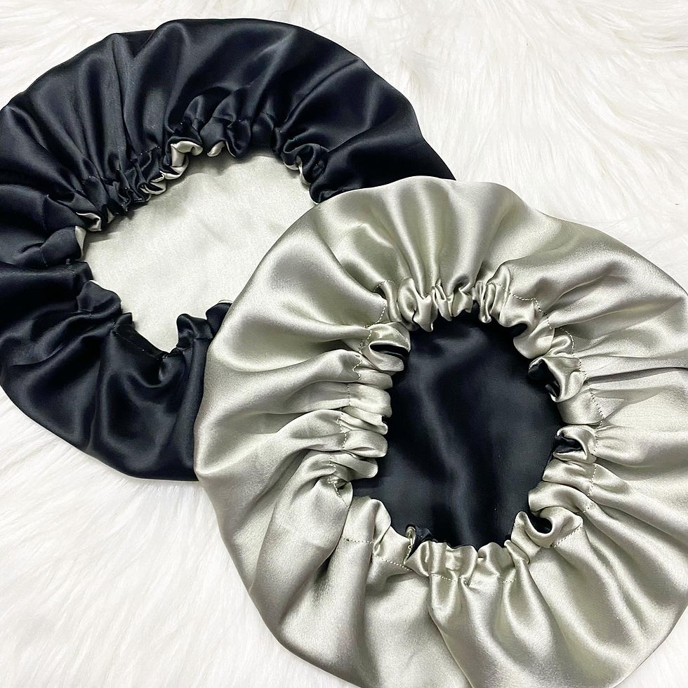 Thumbnail: REVERSIBLE SATIN BONNETS (dual colour)