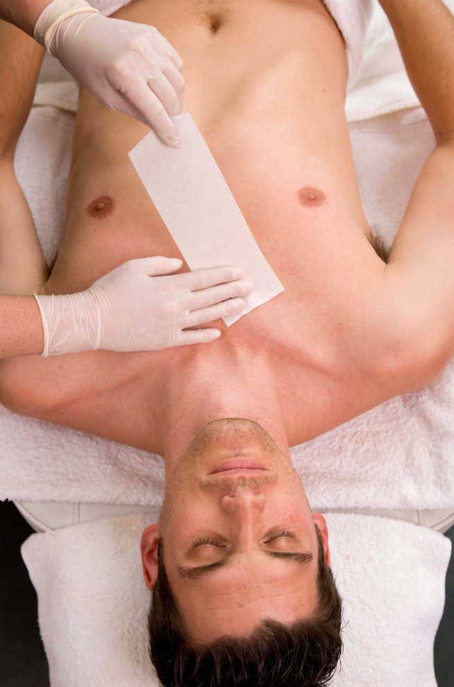 Épilation dos ou torse homme