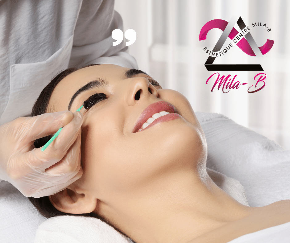 Teinture cils par Mila B sans epilation