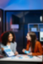 businesswoman and woman people meeting in office