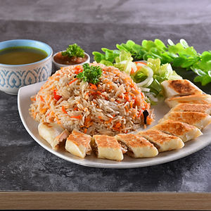 Shawarma Chicken Wrap With Rice