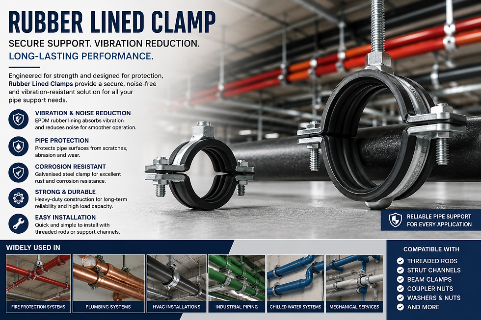 Rubber Lined Clamp: The Complete Guide to Secure, Quiet, and Reliable Pipe Support Systems