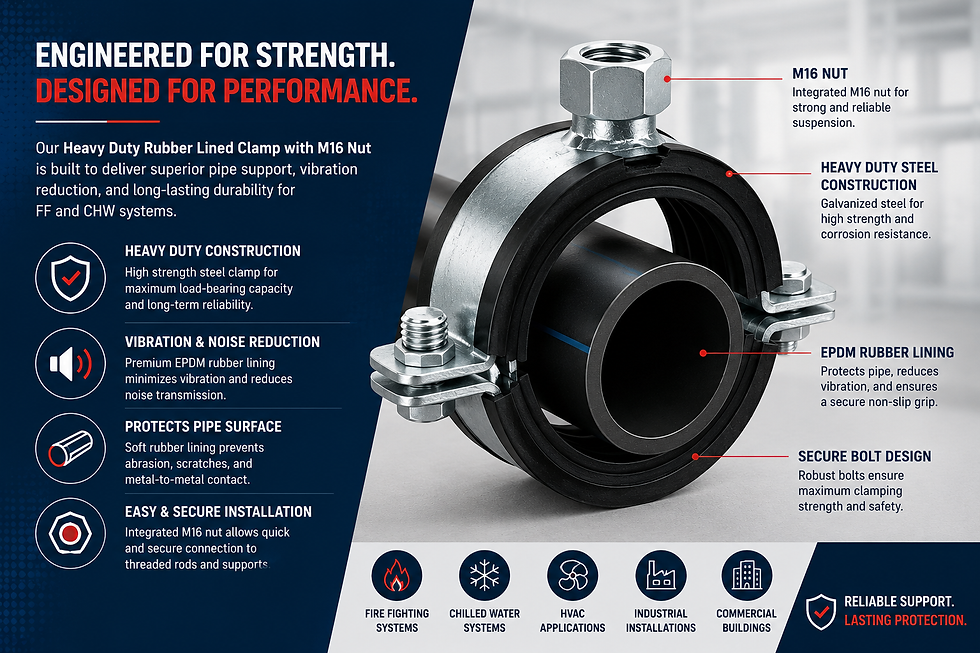 Engineered clamp for industrial systems