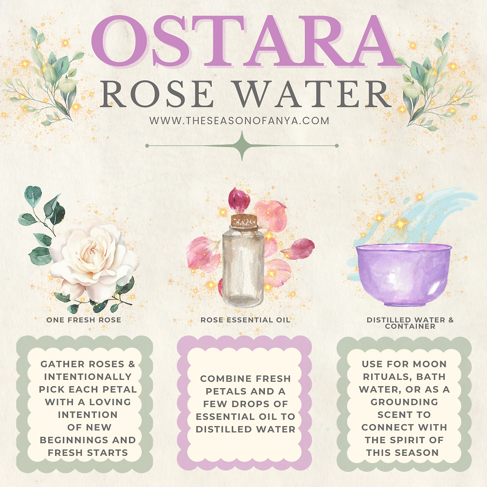 Ostara Rose Water | How to Celebrate Ostara | The Season of Anya | www.theseasonofanya.com