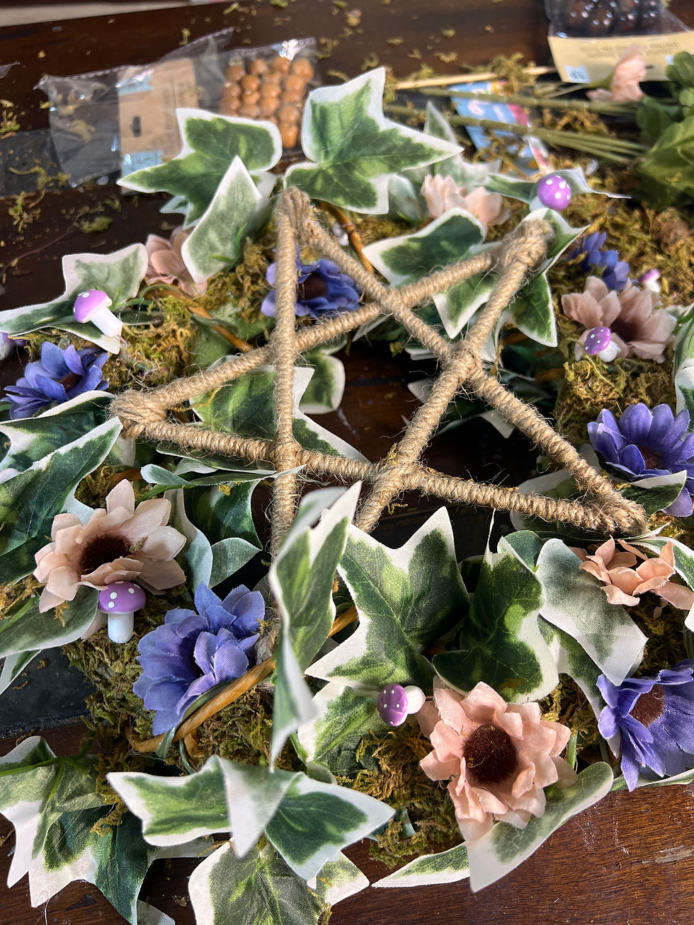 Ostara DIY Craft: Pentacle Wreath