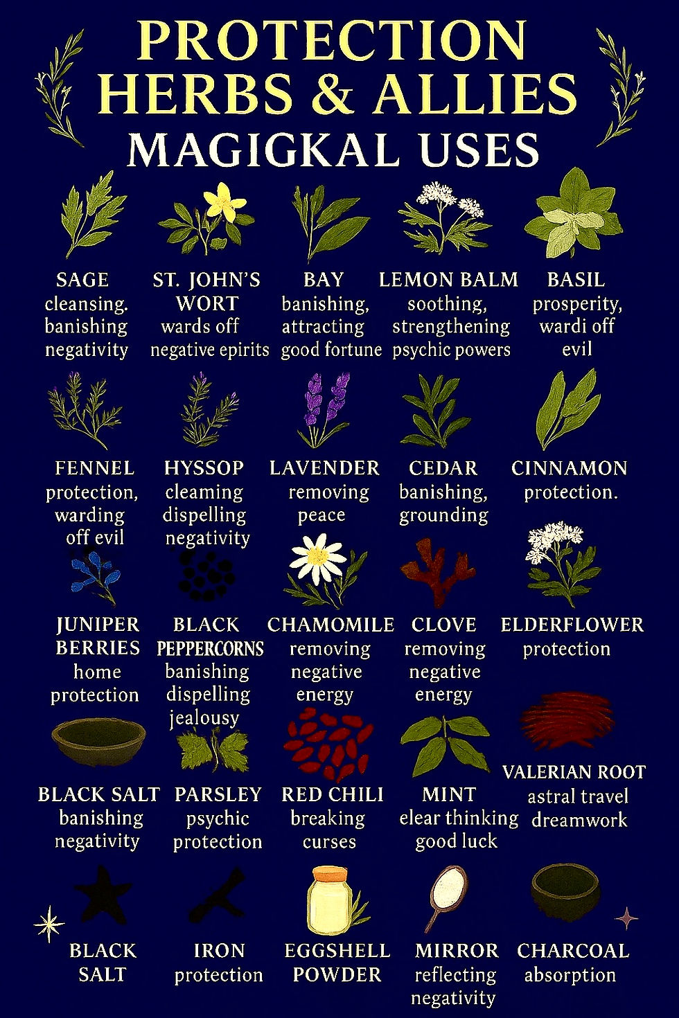 Protection Herbs Witchcraft 101 | The Season of Anya | www.theseasonofanya.com