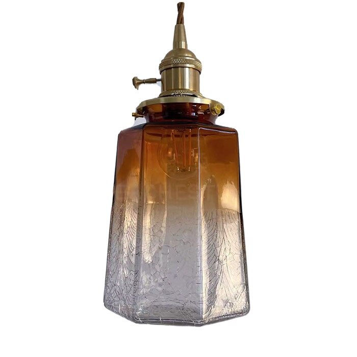 Miniaturebillede: clear glass pendant light