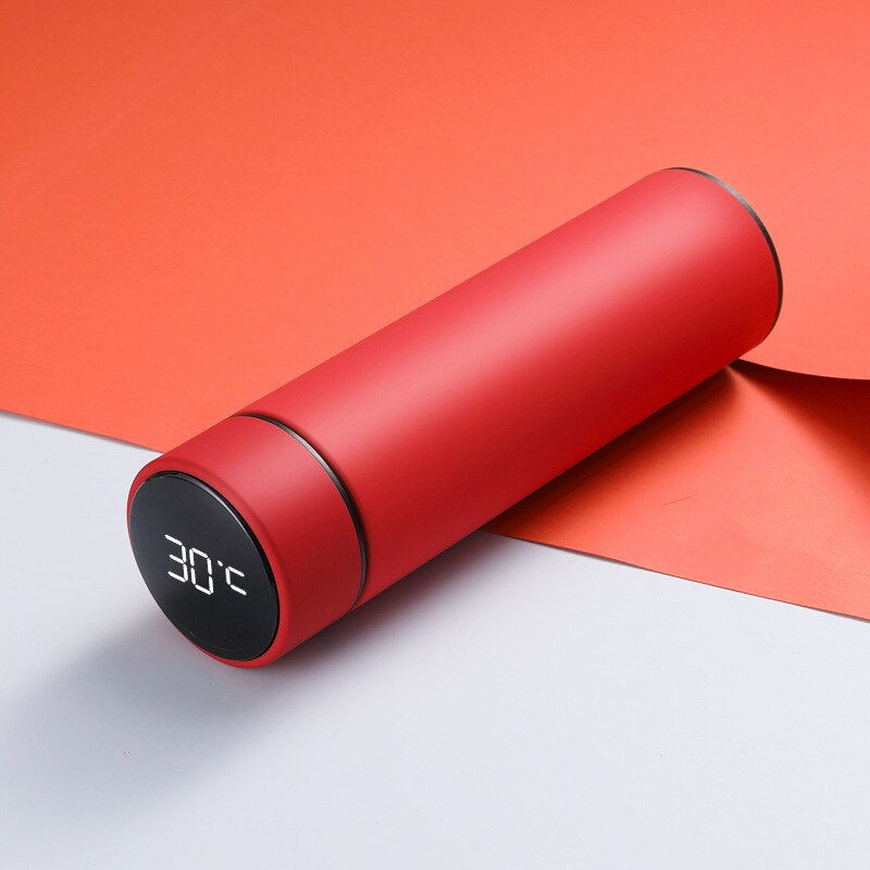 Thumbnail: 500ml Thermos Bottle Temperature Display Stainless Steel Travel Flask