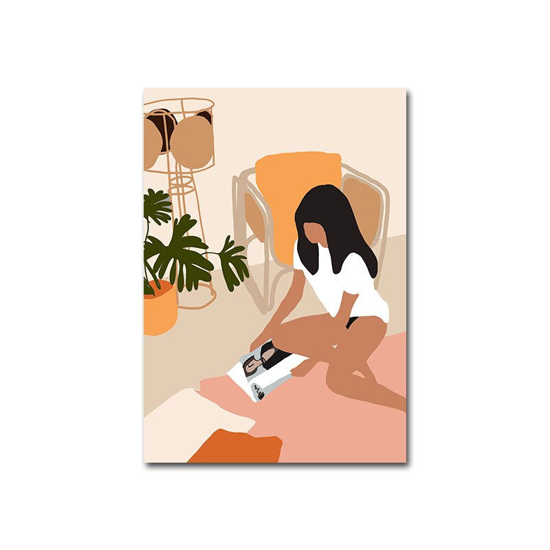 Miniaturebillede: Minimalist Abstract Canvas Wall Art 