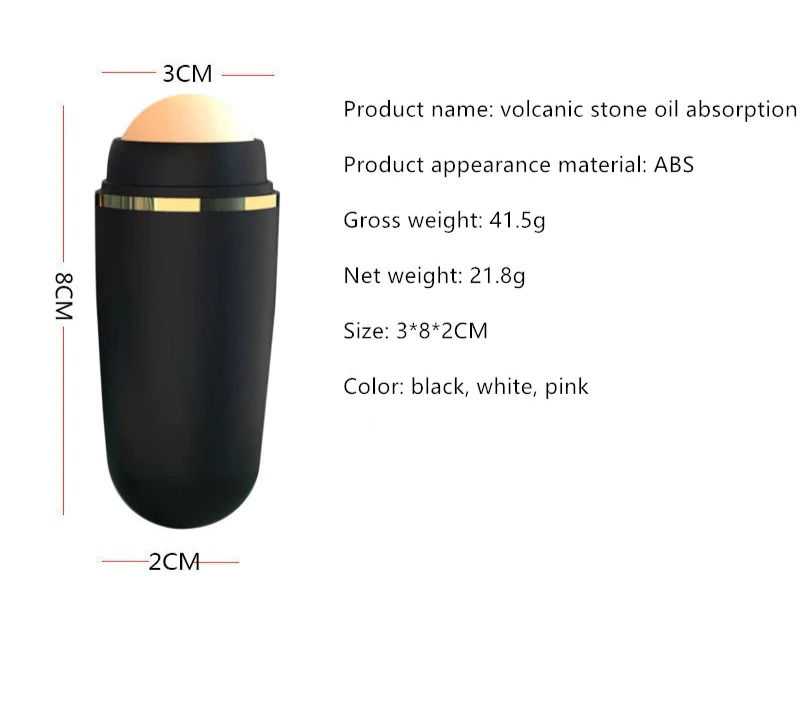 Thumbnail: Natural Volcanic Stone Face Oil Absorbing Roller