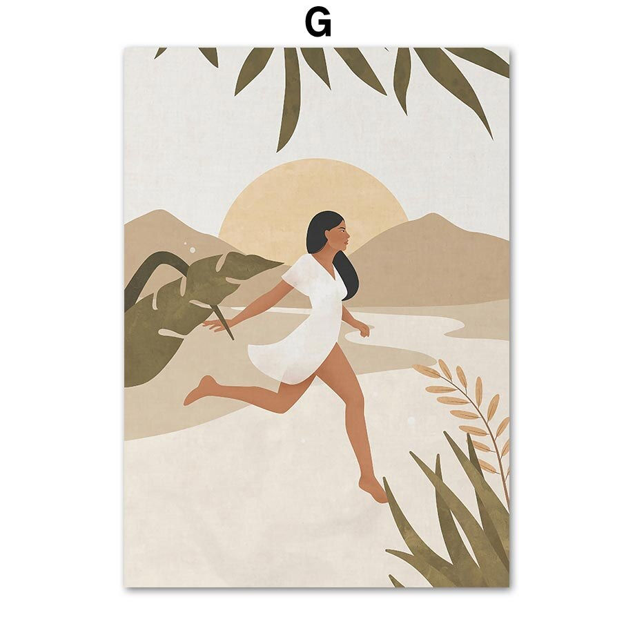 Miniaturebillede: Scandinavian Minimalist Canvas Wall Art 