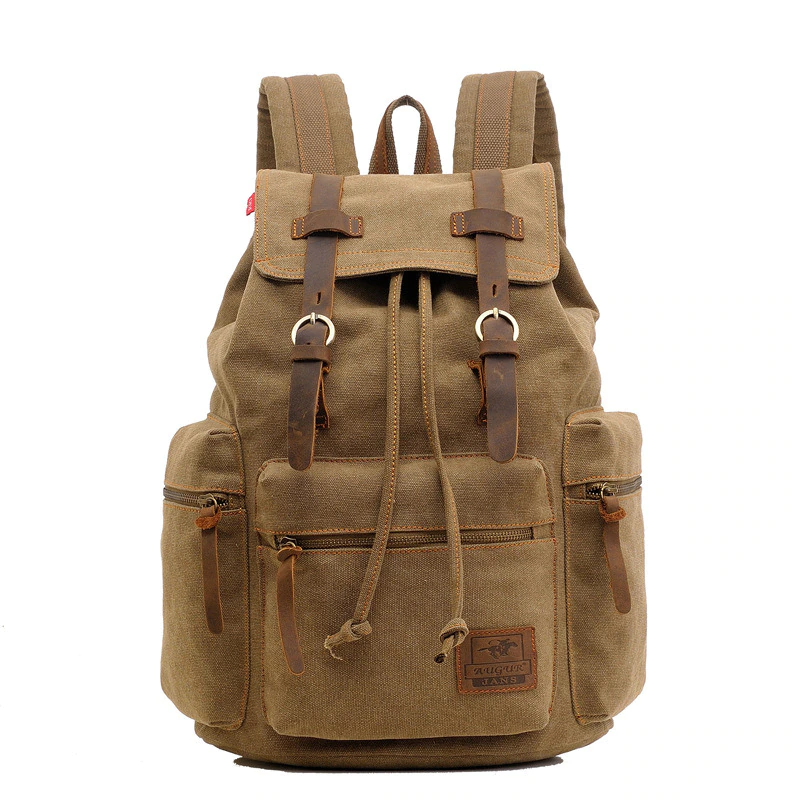 Pikkukuva: Luxury Waterproof Oil Wax Canvas Travel Backpacks for Men 
