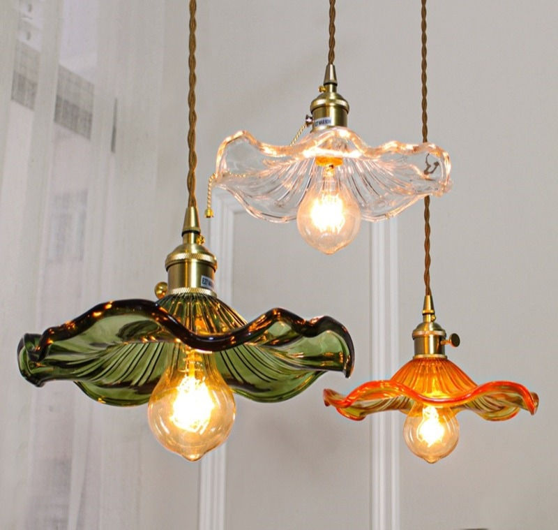 Miniaturebillede: glass hanging light