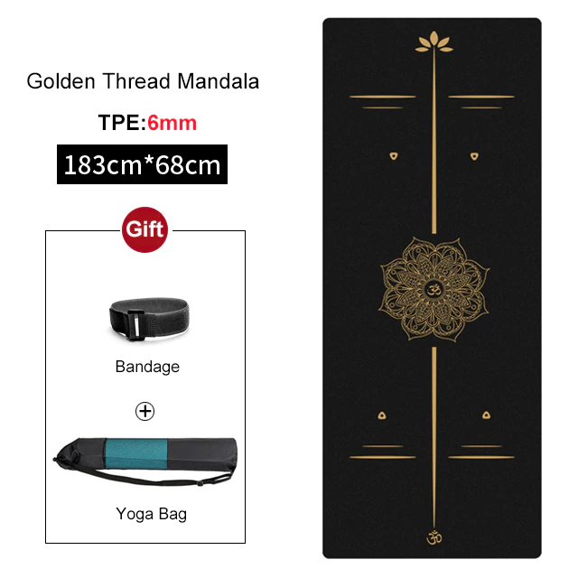 Thumbnail: Non-slip TPE Yoga Mat 6mm 