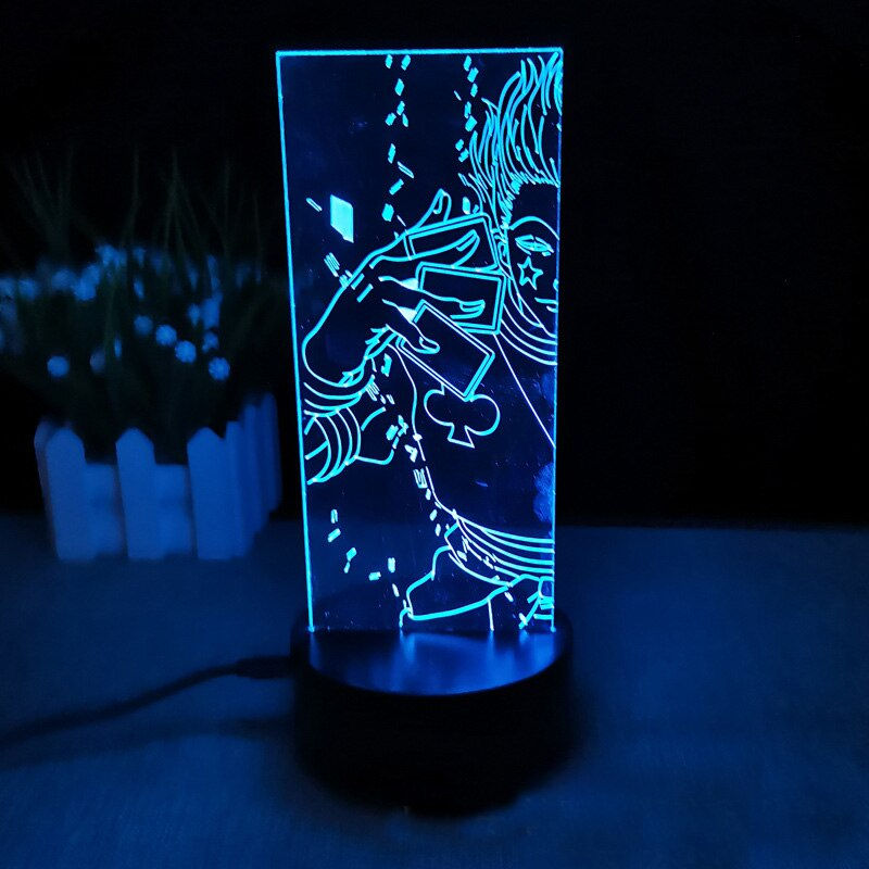 Miniaturebillede:  Kurapika 3D LED Lamp Anime Figure Night Lights Birthday Gift