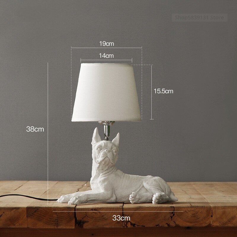 Miniaturebillede: Nordic Dog Puppy LED Table Lamps for Living Room 