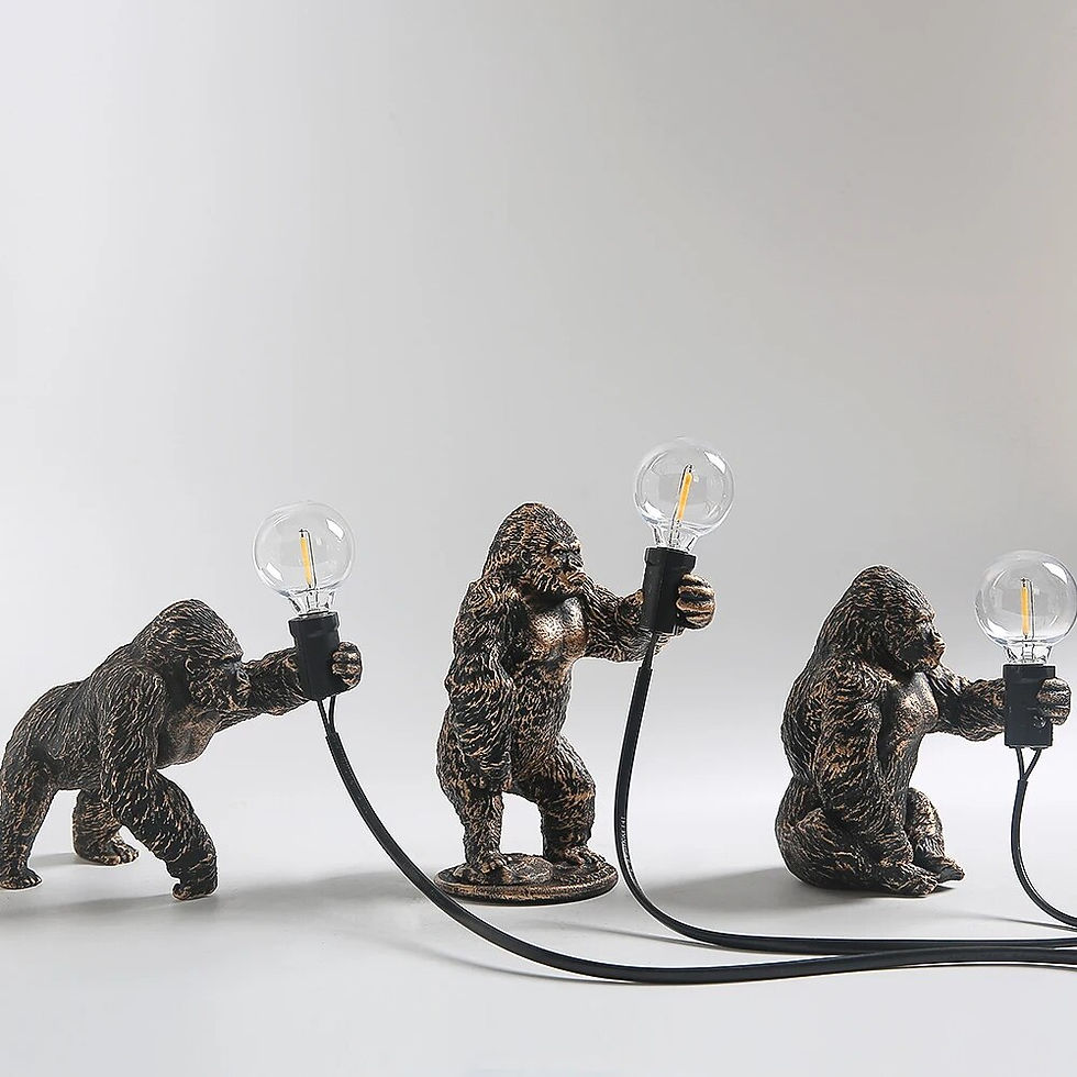Miniaturebillede: gorilla lamp