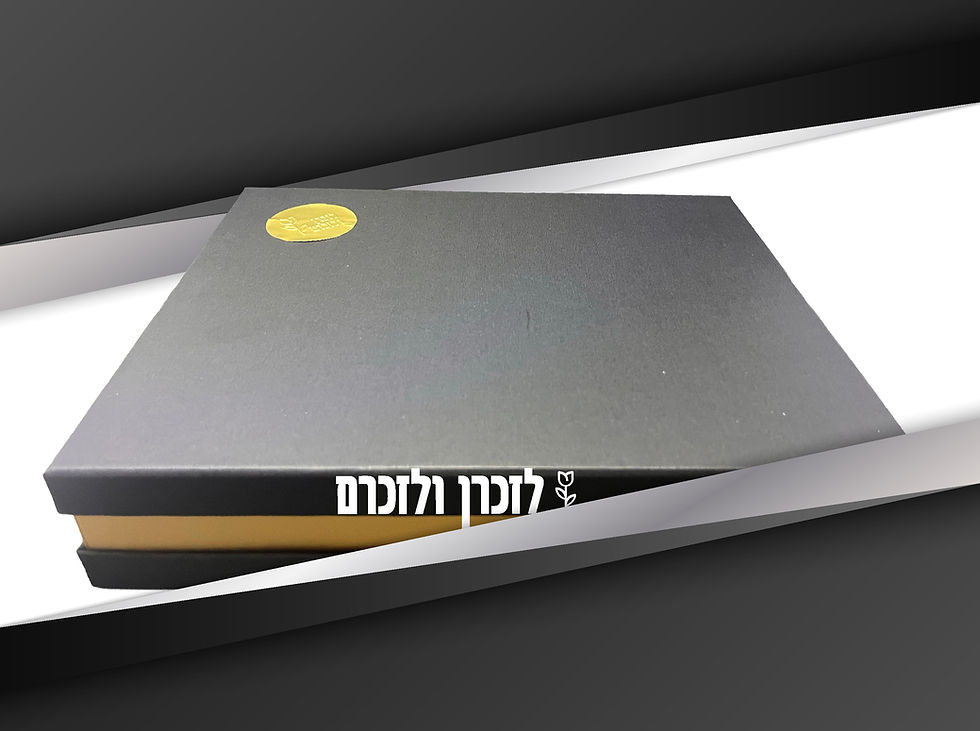 תמונה ממוזערת: תמונה של המארז המהודר של ערכת הנצחה בעיצוב אישי