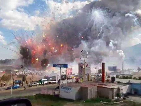 Tragedia en mercado de pirotecnia en Tultepec Estado de México