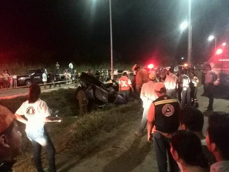 Borracho provoca accidente & Mueren tres personas - Altamira