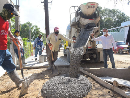 Notorio Avance Registran Nuevas Obras de Pavimentación en Tampico