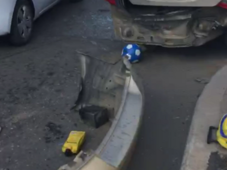 Fuerte choque entre tráiler y coche -Tampico