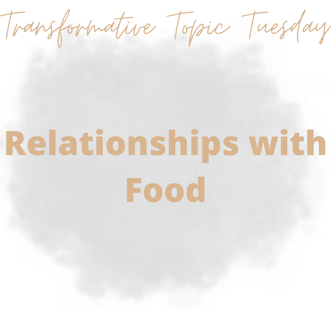 Transformative Topic Tuesday - Relationships with Food content media