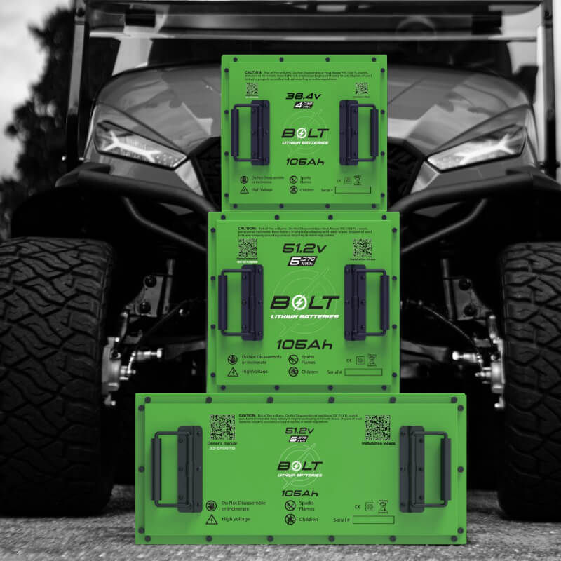 BOLT lithium batteries for golf cart conversions