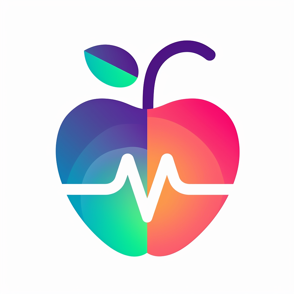 a heart with pastel colors